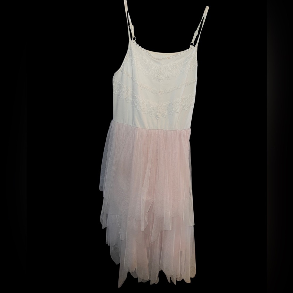 Zunie Pink Layered Kids Dress